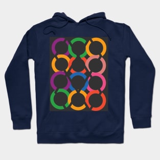 Abstract graphic art circle forms. Hoodie